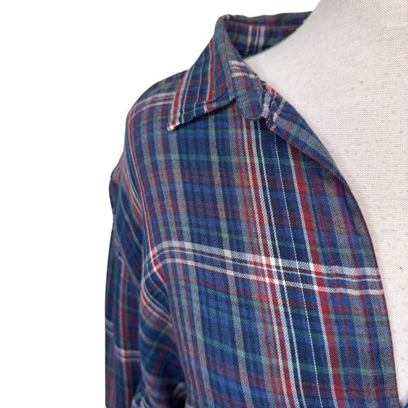 FRANK & EILEEN "Eileen" Relaxed Fit 100% Cotton Blue Plaid  Button Down Size XL - Picture 5 of 8